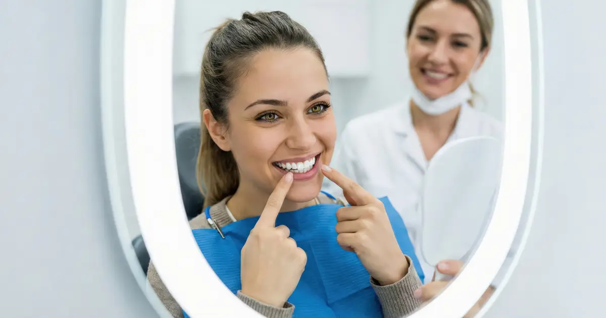 Professional teeth whitening treatment for a brighter, stain-free smile